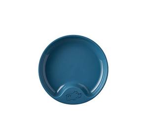 Mepal - Assiette d'auto-alimentation pour bébé Mio - Assiette d'apprentissage pour enfants - Assiette sans BPA pour tout-petit - Vaisselle pour enfants - Deep blue
