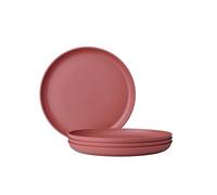 Mepal - Assiette petit déjeuner 4 pièces Silueta - Lavable au lave-vaisselle et résistant au micro-ondes - Assiettes en plastique - Assiettes plates - Vaisselle - 23 cm - Vivid mauve