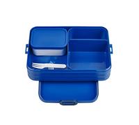 Mepal Bento Lunch Box Large - Boite dejeuner - Pour 4 Sandwiches ou 8 Tranches de Pain - Lunchbox pour Sandwichs, Petits Snacks et Restes - Snack & Déjeuner - Vivid blue
