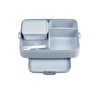 Mepal Bento Lunch Box Large - Boite dejeuner - Pour 4 Sandwiches ou 8 Tranches de Pain - Lunchbox pour Sandwichs, Petits Snacks et Restes - Snack & Déjeuner - Nordic blue