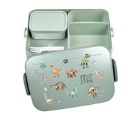 Mepal Bento Take a Break Boîte à déjeuner personnalisée avec motif dinosaure, grande menthe