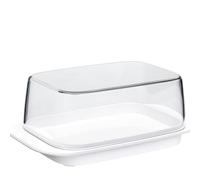 Mepal - Beurrier - blanc - pour 250 gr de beurre - couvercle transparent - rentre parfaitement dans la porte du réfrigérateur - convient au lave-vaisselle - nouvelle édition