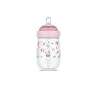 Mepal - Biberon Mio Little Dutch, Capuchon Transparent pour le Rangement, Anti-Colique, Conception Spiralée pour Éviter les Obstructions, Silicone de Grade Médical, 240 ml, Fairy Garden