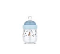 Mepal - Biberon Mio Little Dutch - Capuchon transparent pour le rangement - Anti-colique - Conception spiralée pour éviter les obstructions - Silicone de grade médical - 165 ml - Forest Friends
