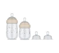 Mepal - Biberons Starterset Mio Little Dutch - Set de 3 - Anti-Colique - Conception Spiralée pour Éviter les Obstructions - Silicone de Grade Médical - 165 ml et 240 ml - Little Goose