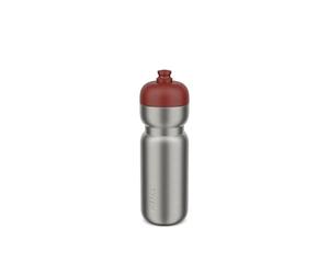 Mepal - Bidon de Sport Pull - Étanche - Saisir d'une seule main, tirer et s'hydrater - Acier inoxydable léger - Bouteille d'eau - 800 ml - Mountain red