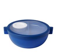 Mepal, Boîte à bento Basique Vita, Boîte à repas avec compartiments, Plateau à vinaigrette et plateau, Bento lunch box, Boîte à salade, 1500 ml, Vivid blue