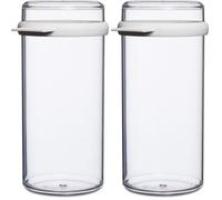 Mepal - Boîte à Biscuits Stora - Boîte de Conservation étanche pour le Stockage des Biscottes - Récipient de Stockage étanche - Idéal pour L'organisation de la Cuisine - 1900 ml - Transparent & White