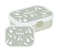 Mepal - Boîte à déjeuner personnalisée avec prénom pour enfant (Campus Little Dutch, motif La petite oie) - avec compartiment bento et fourchette - sans BPA, passe au lave-vaisselle