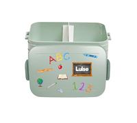 Mepal Boîte à déjeuner Take a Break personnalisable, avec séparateur de séparation, boîte à lunch avec nom, boîte à bento avec séparateur pour la rentrée des classes, grande menthe