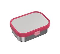 Mepal - Boîte à goûter bento en inox avec fourchette Campus - Boîte à Bento pour Enfants - Boîte à Déjeuner avec Compartiments et Fourchette - Lavable au Lave-Vaisselle - 750 ml - Cool pink