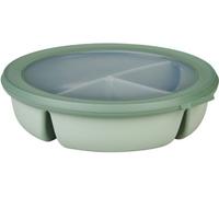 Mepal Bol bento Cirqula 3 compartiments Boîte de conservation hermétique ronde Nordic sage