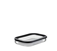 Mepal Boîte Conservation Jambon - Boîte Rangement Frigo avec Couvercle - Rangement Frigo Charcuterie - Boîte de Rangement Séparées - 550 ml - Black
