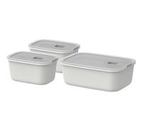 Mepal - Boîte de conservation alimentaire EasyClip - Boîte de rangement avec couvercle et fermeture à pression - Pour le micro-ondes, le four à vapeur et le congélateur - 1000 ml - Nordic white