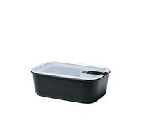 Mepal - Boîte de conservation alimentaire EasyClip - Boîte de rangement avec couvercle et fermeture à pression - Pour le micro-ondes, le four à vapeur et le congélateur - 1000 ml - Nordic black