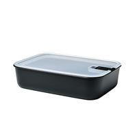 Mepal - Boîte de conservation alimentaire EasyClip - Boîte de rangement avec couvercle et fermeture à pression - Pour le micro-ondes, le four à vapeur et le congélateur - 2250 ml - Nordic black