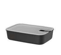 Mepal - Boîte de conservation alimentaire EasyClip - Boîte de rangement avec couvercle et fermeture coulissante - Pour le micro-ondes, le four à vapeur et le congélateur - 2,25 l - Nordic black