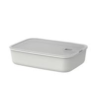 Mepal - Boîte de conservation alimentaire EasyClip - Boîte de rangement avec couvercle et fermeture coulissante - Pour le micro-ondes, le four à vapeur et le congélateur - 2,25 l - Nordic white