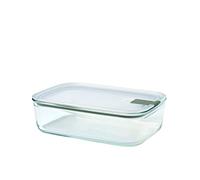Mepal - Boîte de conservation alimentaire en verre EasyClip - Boîte de rangement en verre avec couvercle et fermeture à pression - Convient pour le micro-ondes, le four et le congélateur - 1500 ml
