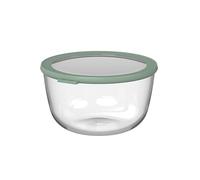 Mepal - Boîte de Conservation Ronde en Verre Cirqula - Résistant à la Chaleur - Convient pour Four, Micro-ondes, Congélateur et Lave-vaisselle - Boite Alimentaire Verre - 3000 ml - Nordic sage