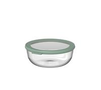 Mepal - Boîte de Conservation Ronde en Verre Cirqula - Résistant à la Chaleur - Convient pour Four, Micro-ondes, Congélateur et Lave-vaisselle - Boite Alimentaire Verre - 1200 ml - Nordic sage