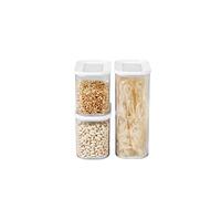 Mepal Boîte Rangement Cuisine Ensemble de 3 - Rangement et Organisation de Cuisine - Boite Hermétique Alimentaire & Empilable - 1x 2000 ml & 2x 1000 ml - White