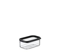 Rosti Mepal Boîte de rangement rectangulaire – transparente, hermétique et empilable – 425 ml Noir