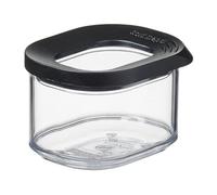 Mepal Boîte Rangement Cuisine Rectangulaires Mini - Boîte de Stockage Transparente avec Couvercle - Rangement et Organisation de Cuisine - Boite Hermétique Alimentaire & Empilable - 175 ml - Black