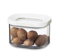 Mepal Boîte Rangement Cuisine Rectangulaires Mini - Boîte de Stockage Transparente avec Couvercle - Rangement et Organisation de Cuisine - Boite Hermétique Alimentaire & Empilable - 175 ml - White