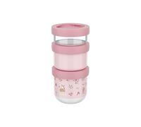 Mepal - Boîtes à Collations Empilables 3 Pcs Mio Little Dutch - Empilez autant Que Vous Voulez - Compatible avec le Micro-Ondes et le Congélateur - Étanche - 100 ml, 175 ml et 275 ml - Fairy Garden