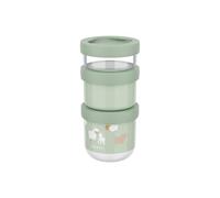 Mepal - Boîtes à collations empilables 3 pcs Mio Little Dutch - Empilez autant que vous voulez - Compatible avec le micro-ondes et le congélateur - Étanche - 100 + 175 + 275 ml - Little Farm