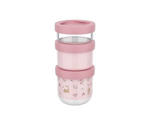 Mepal - Boîtes à collations empilables 3 pcs Mio Little Dutch - Empilez autant que vous voulez - Compatible avec le micro-ondes et le congélateur - Étanche - 100 + 175 + 275 ml - Fairy Garden