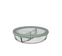 Mepal - Bol Bento en Verre à 3 cases Cirqula - Résistant à la Chaleur - Rangement Séparé des Aliments - Convient pour Four, Micro-ondes, Congélateur et Lave-vaisselle - 250+250+500 ml - Nordic sage
