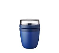 Mepal bol muesli a emporter - Mini - Pratique comme Pot de Yaourt et de Muesli - Compartiments Séparés - Convient au Congélateur, au Micro-ondes et au Lave-vaisselle - 300 ml + 120 - Vivid blue