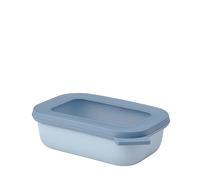 Mepal - Bol Multi-Usage rectangulaire Cirqula - Nordic Blue - capacité 500 ML - Couvercle Amovible - incassable - étanche - Stockage au congélateur, Stockage à Froid - Passe au Lave-Vaisselle