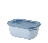 Mepal - Bol Multi-Usage rectangulaire Cirqula - Nordic Blue - capacité 750 ML - Couvercle Amovible - incassable - étanche - Stockage au congélateur, Stockage à Froid - Passe au Lave-Vaisselle
