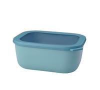Mepal - Bol Multi-Usage rectangulaire Cirqula - Nordic Green - capacité 3000 ML - Couvercle Amovible - incassable - étanche - Stockage au congélateur, Stockage à Froid - Passe au Lave-Vaisselle