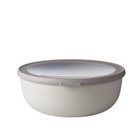 Mepal - Bol Multifonction Cirqula Rond - Boîte Conservation Alimentaire avec Couvercle - Convient comme Boîte de Hermétique pour le Réfrigérateur, Micro-ondes & Congélateur - 2250 ml - Nordic white