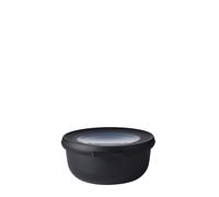 Mepal - Bol Multifonction Cirqula Rond - Boîte Conservation Alimentaire avec Couvercle - Convient comme Boîte de Hermétique pour le Réfrigérateur, Micro-ondes & Congélateur - 350 ml - Nordic black
