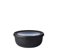 Mepal - Bol multi-usage Cirqula - Nordic black - capacité 750 ml - couvercle amovible - incassable - étanche - stockage au congélateur, stockage à froid - passe au lave-vaisselle