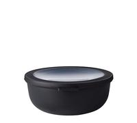 Mepal - Bol Multifonction Cirqula Rond - Boîte Conservation Alimentaire avec Couvercle - Convient comme Boîte de Hermétique pour le Réfrigérateur, Micro-ondes & Congélateur - 1250 ml - Nordic black