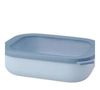 Mepal - Bol Multi-Usage rectangulaire Cirqula - Nordic Blue - capacité 2000 ML - Couvercle Amovible - incassable - étanche - Stockage au congélateur, Stockage à Froid - Passe au Lave-Vaisselle
