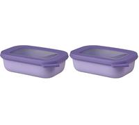 Mepal - Bol Multifonction Rectangulaire - Boîte Conservation Alimentaire avec Couvercle - Convient comme Boîte de Hermétique pour le Réfrigérateur, Micro-ondes & Congélateur - 500 ml - Vivid lilac