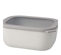 Mepal - Bol Multi-Usage rectangulaire Cirqula - Nordic White - capacité 3000 ML - Couvercle Amovible - incassable - étanche - Stockage au congélateur, Stockage à Froid - Passe au Lave-Vaisselle