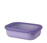 Mepal - Bol multi-usage rectangulaire Cirqula - Nordic lilac - capacité 1000 ml - couvercle amovible - incassable - étanche - stockage au congélateur, stockage à froid - passe au lave-vaisselle