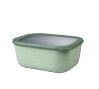 Mepal - Bol Multifonction Rectangulaire - Boîte Conservation Alimentaire avec Couvercle - Convient comme Boîte de Hermétique pour le Réfrigérateur, Micro-ondes & Congélateur - 3000 ml - Nordic sage