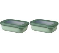 Mepal - Bol Multifonction Rectangulaire - Boîte Conservation Alimentaire avec Couvercle - Convient comme Boîte de Hermétique pour le Réfrigérateur, Micro-ondes & Congélateur - 500 ml - Nordic sage