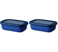 Mepal - Bol Multifonction Rectangulaire - Boîte Conservation Alimentaire avec Couvercle - Convient comme Boîte de Hermétique pour le Réfrigérateur, Micro-ondes & Congélateur - 500 ml - Vivid blue