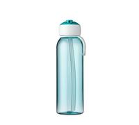 Mepal - Bouteille Flip-Up Campus - Gourde Étanche pour L'école et les Déplacements - Bouteille Transparente - Réutilisable - Sans BPA et Lavable au Lave-vaisselle - 500 ml - Turquoise