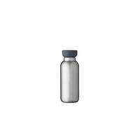 Mepal - Bouteille Isotherme Ellipse - Bouteille Isotherme à Double Paroi - Bouteille à Boire en Déplacement - 9 Heures Chaudes et 12 Heures Froides - Acier Inoxydable - 350 ML - Natural Brushed